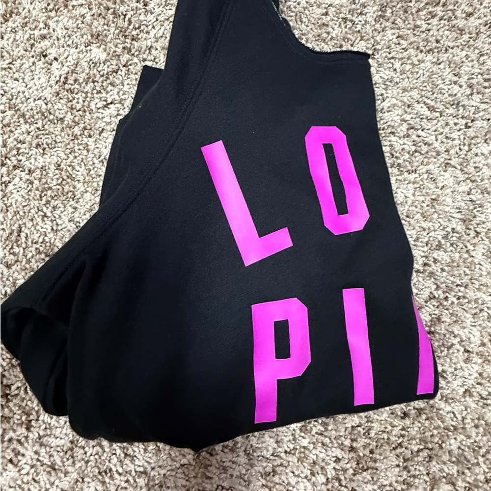 Victoria's Secret Black Sweatshirt with Pink Lettering - Picture 2 of 2
